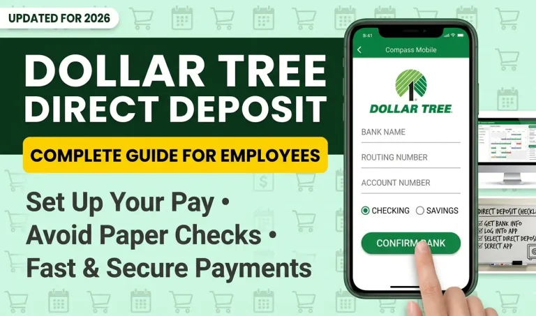 Dollar Tree Direct Deposit 2026 – Complete Guide for Employees
