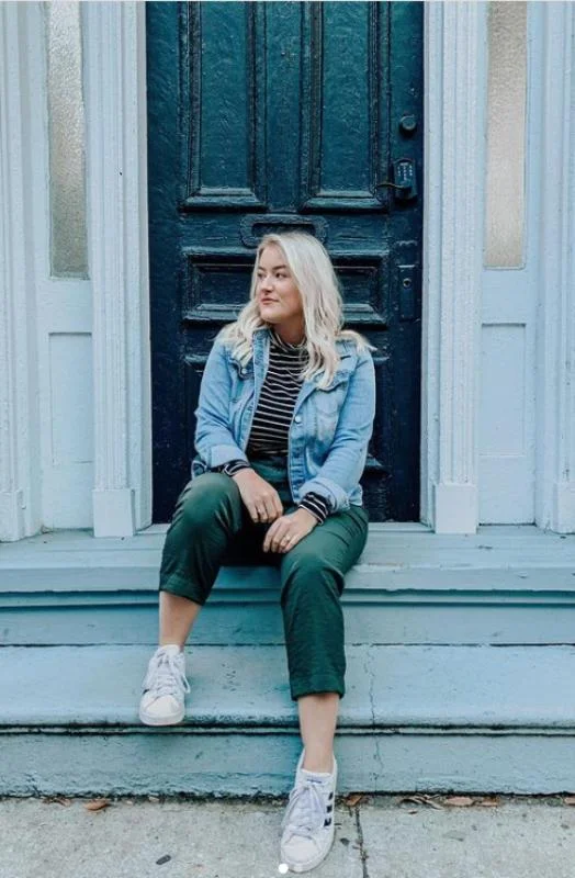 2. Denim and Leather: Adding Texture to Olive Green