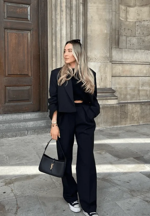 Tailored Elegance Meets Casual Flair